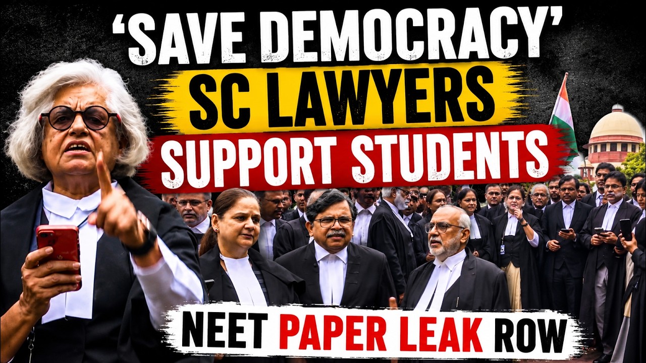 Top Supreme Court Lawyers Join NEET Protest | 'Save Democracy' Slogans Rock Delhi | India News