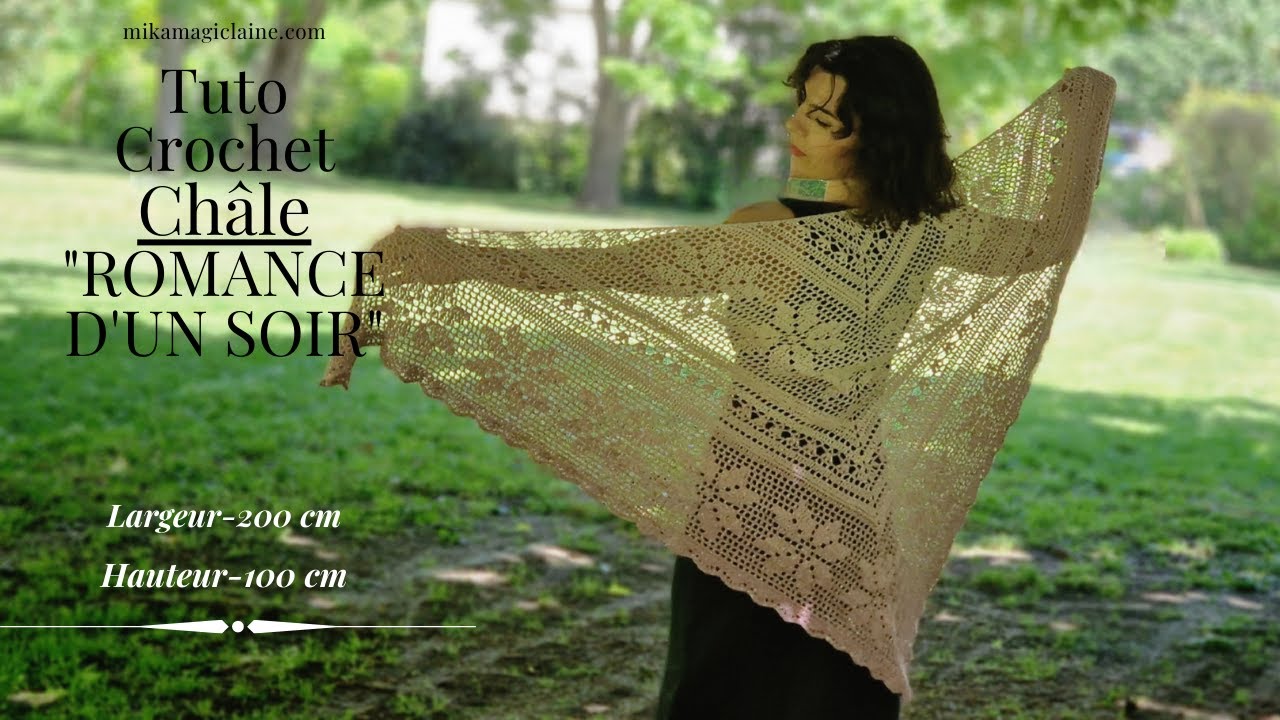 TUTO CROCHET  CHÂLE 