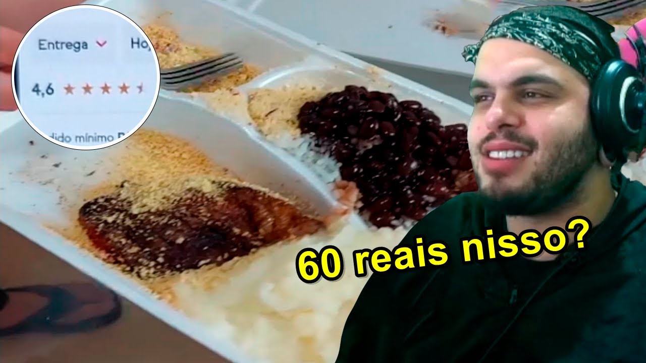 COMPROU A ''MELHOR'' MARMITA  DO IFOOD E CHEGOU ASSIM - Maicon react