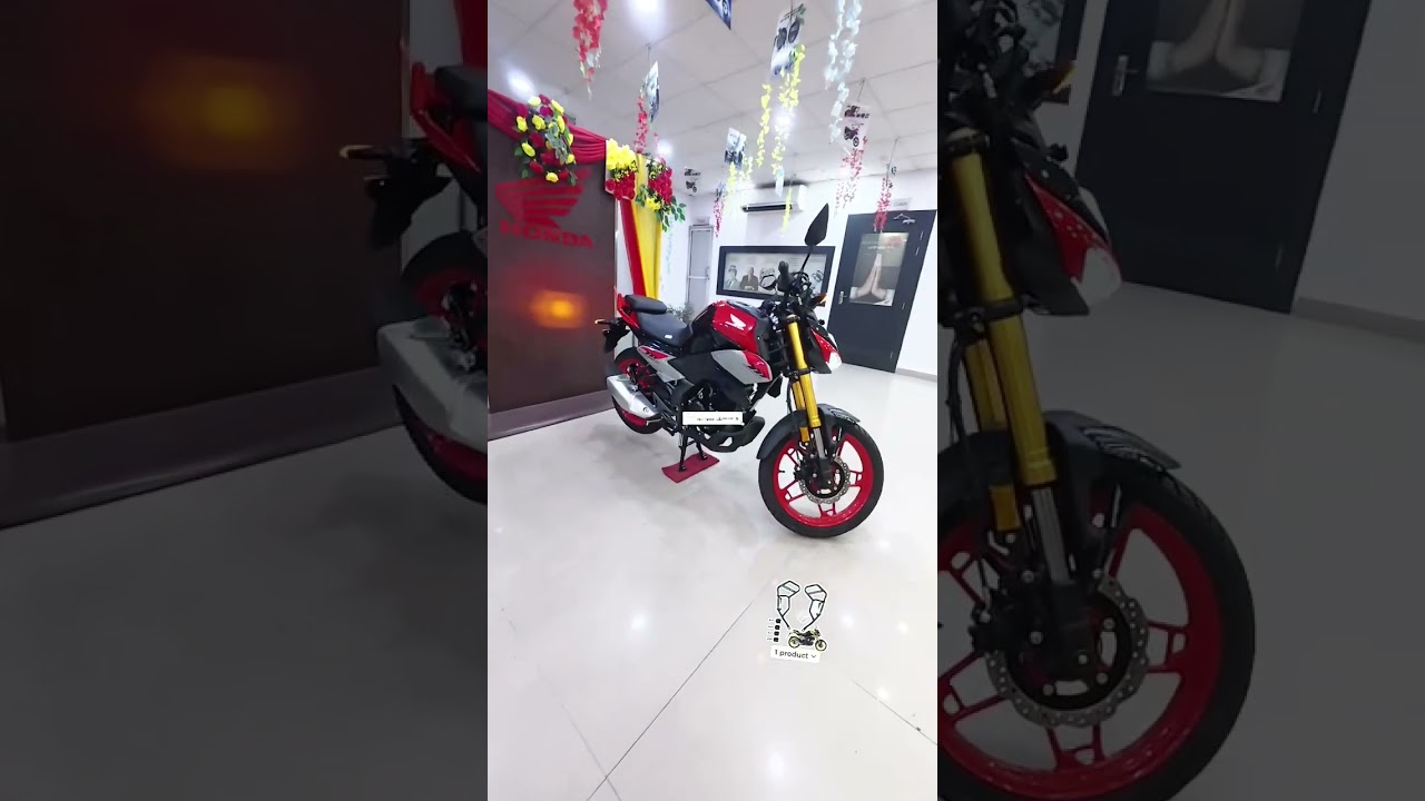 Cinematic Honda Hornet CB 125 in Red Colour 