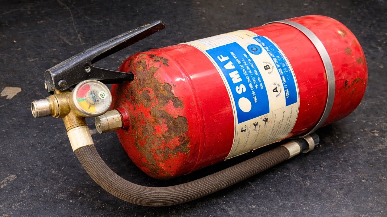 Hidden Potential Of Old Fire Extinguishers | A Smart Recycling Idea