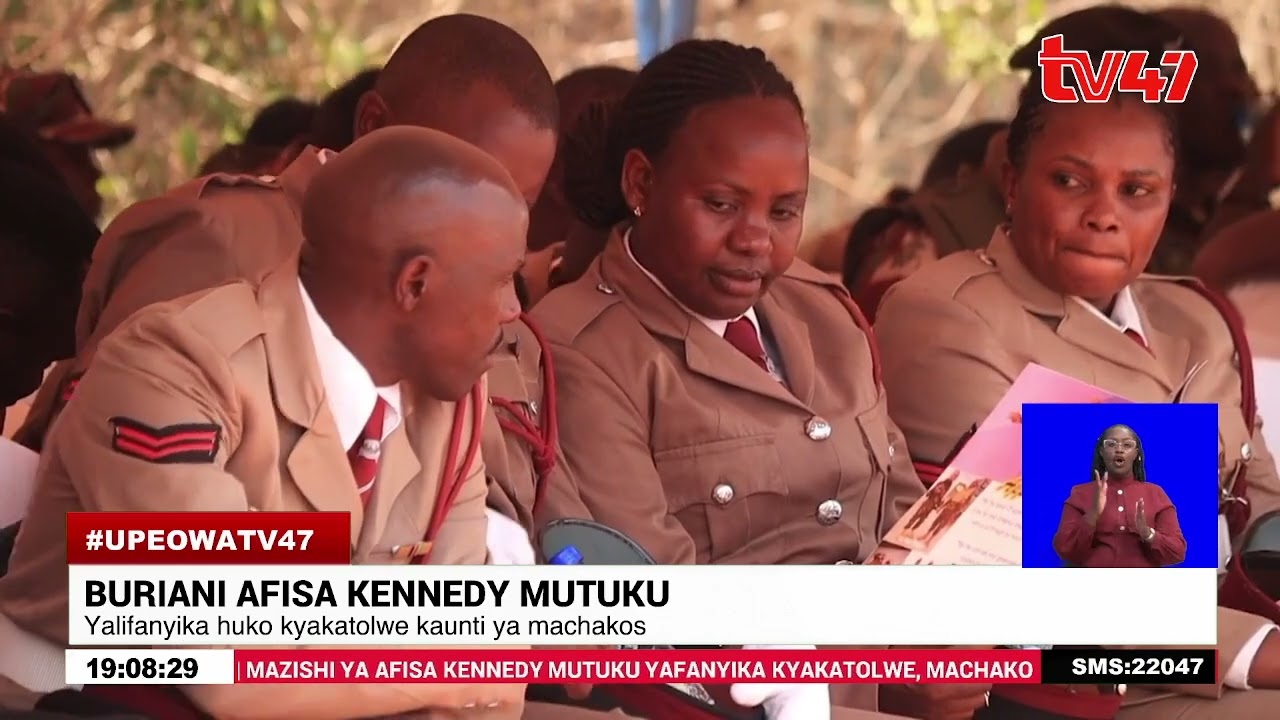 Mazishi ya afisa Kennedy Mutuku Nzuve yalifanyika kyakatolwe kaunti ya machakos