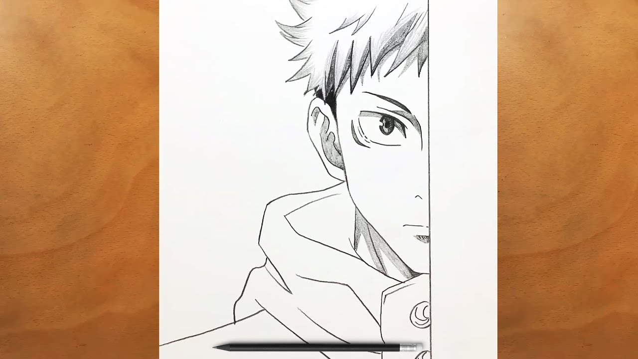 How to Draw Itadori Yuuji | Step-by-Step Jujutsu Kaisen Sketch