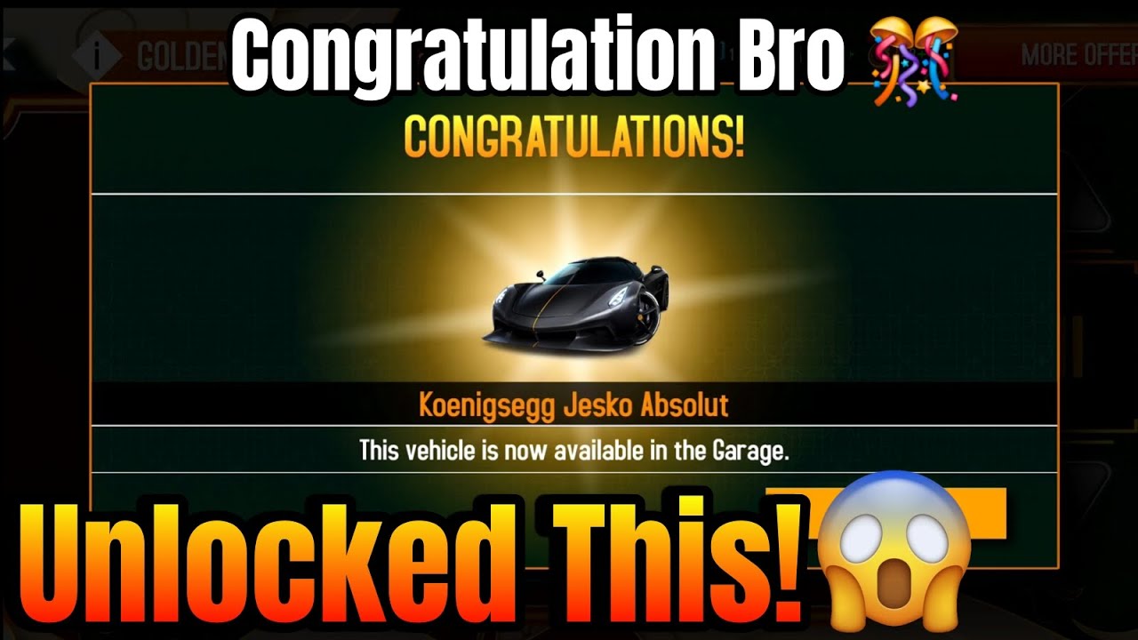 [Asphalt 8] РАЗБЛОКИРОВАНО *Jesko Absolute!!!* 😱 | Поздравляю, брат, с разблокировкой Короля! | G...