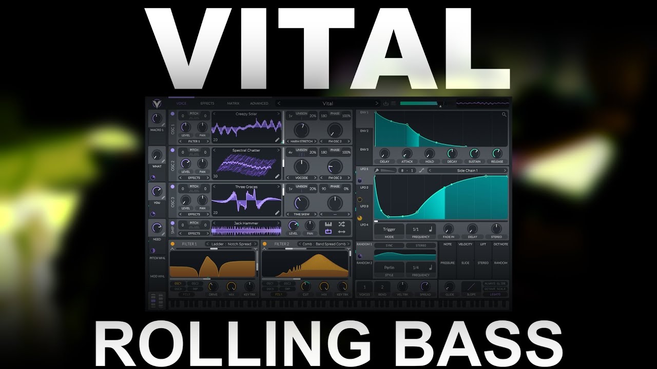 Vital Rolling Pluck Bass Tutorial (Free Vital Starter Kit)