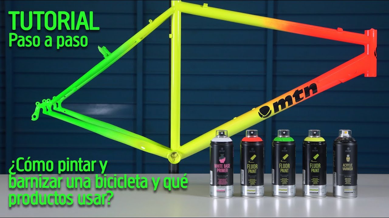 &iquest;C&oacute;mo pintar y barnizar bicicleta con spray? Tutorial paso a paso.