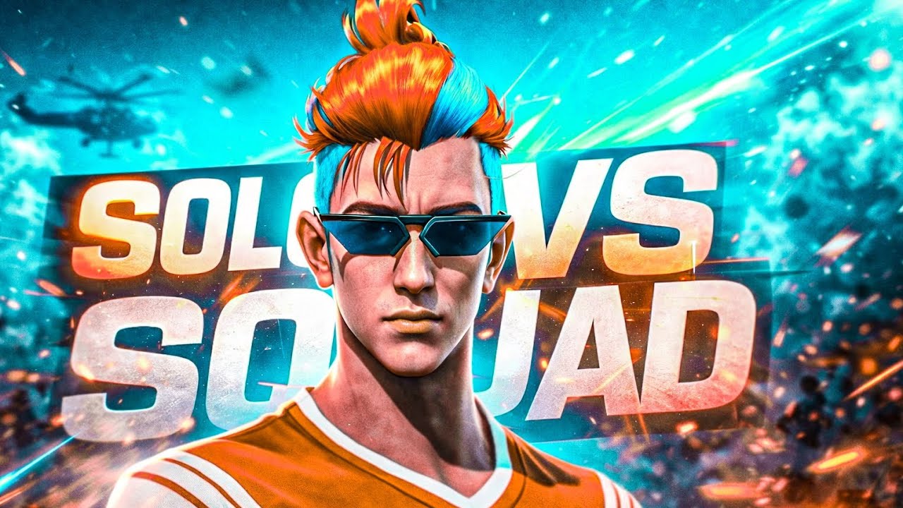 Solo vs squad | Free fire max 
