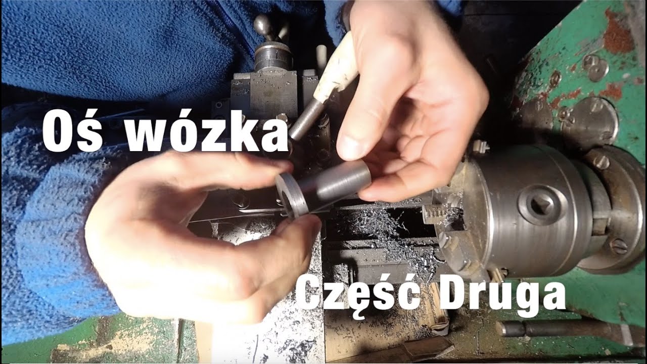 Budowa wózka do pustaków, toczenie wałka i tulei, osi wózka. Część II #JakNieToczyć #tokarka #TSB20