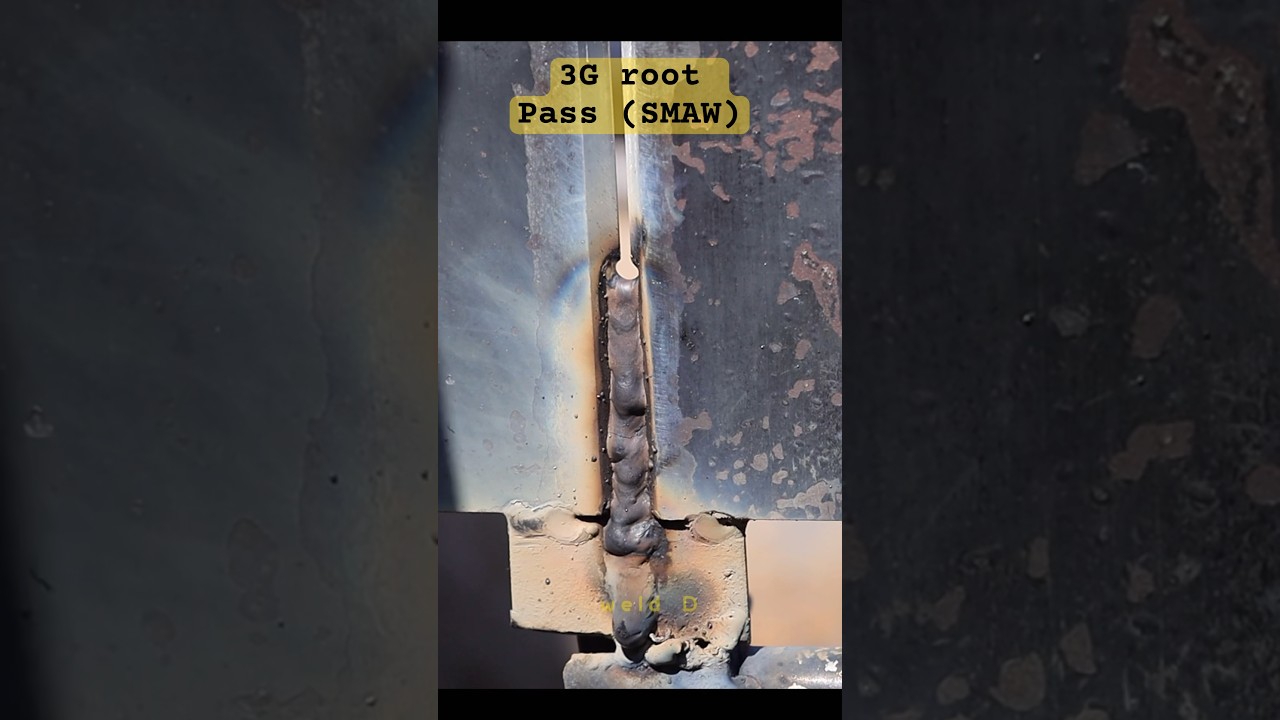 3G root pass SMAW #welding #welder