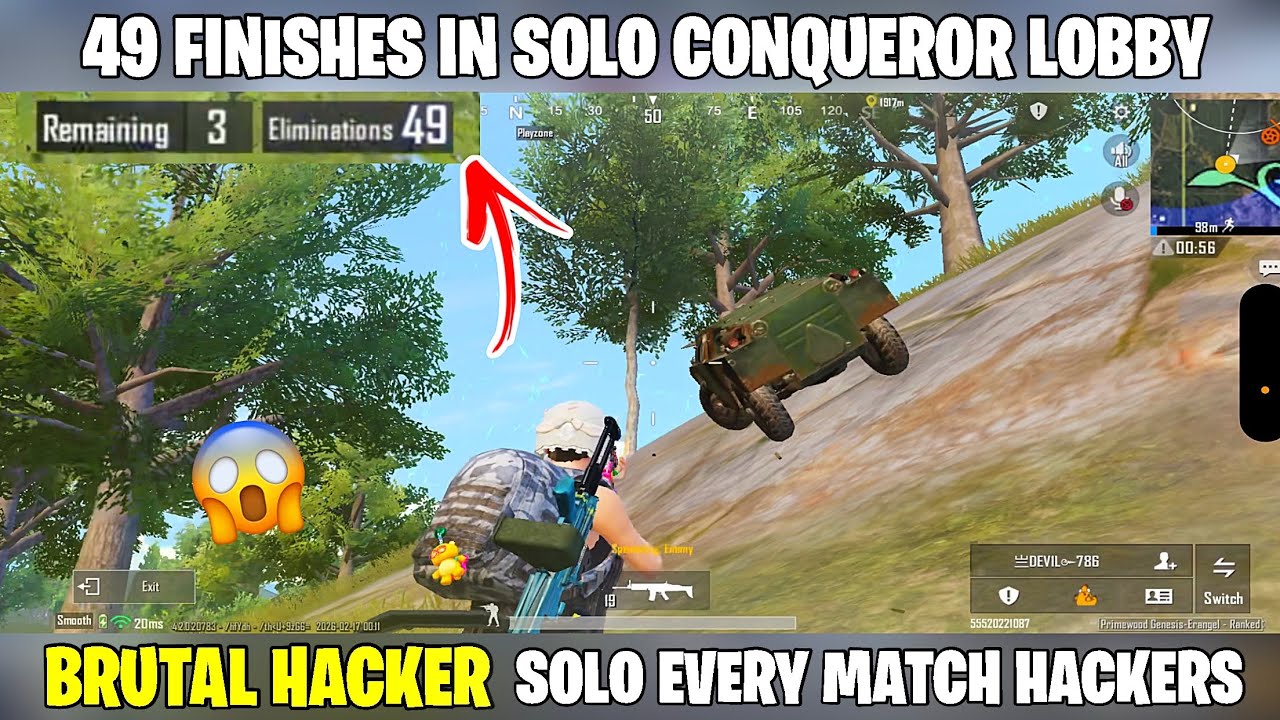 GOT BAN AFTER 49 FINISHES IN CONQUEROR LOBBY💀 BGMI SOLO CONQUEROR LEADERBOARD RANK PUSH