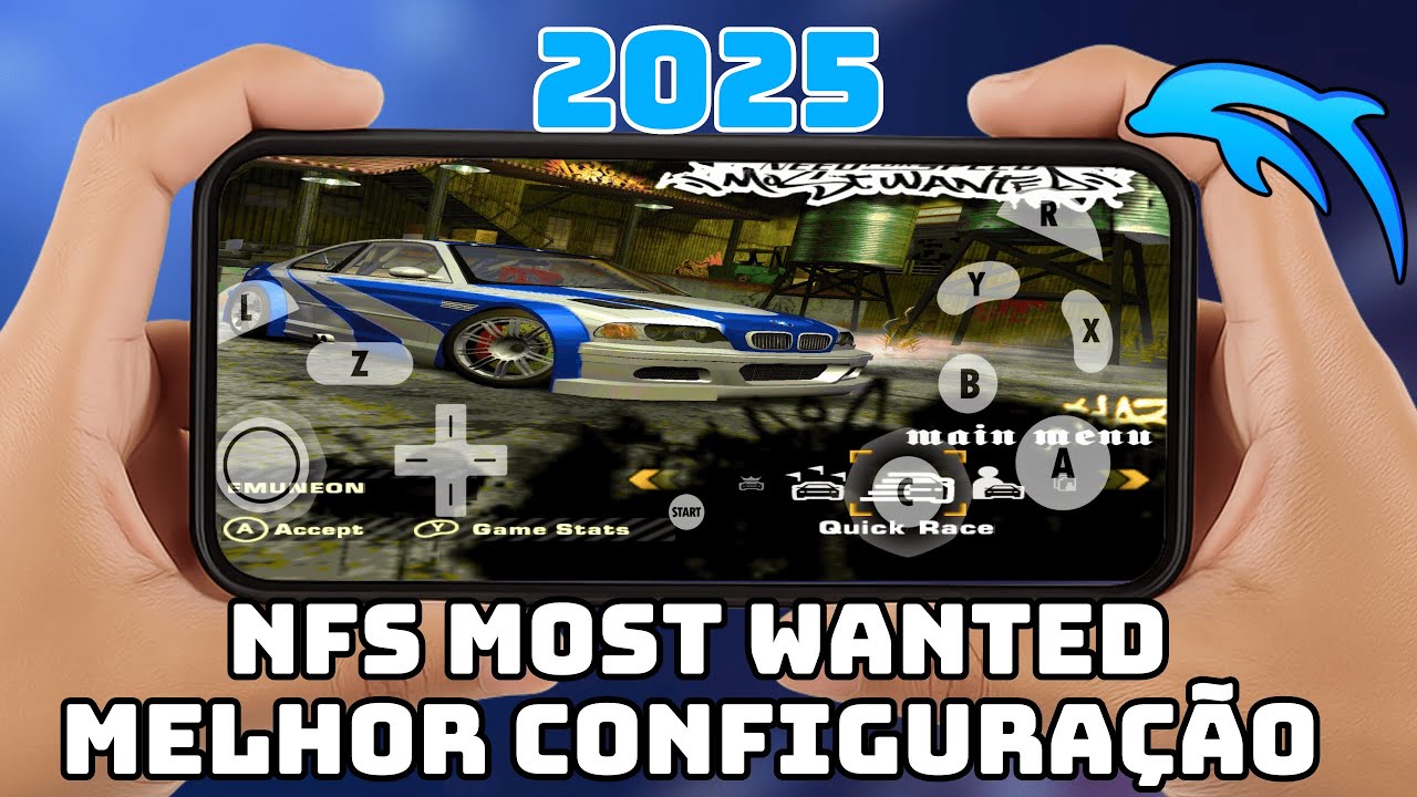 Dolphin Emulator | NEED FOR SPEED MOST WANTED melhor configuração! 2025🔥
