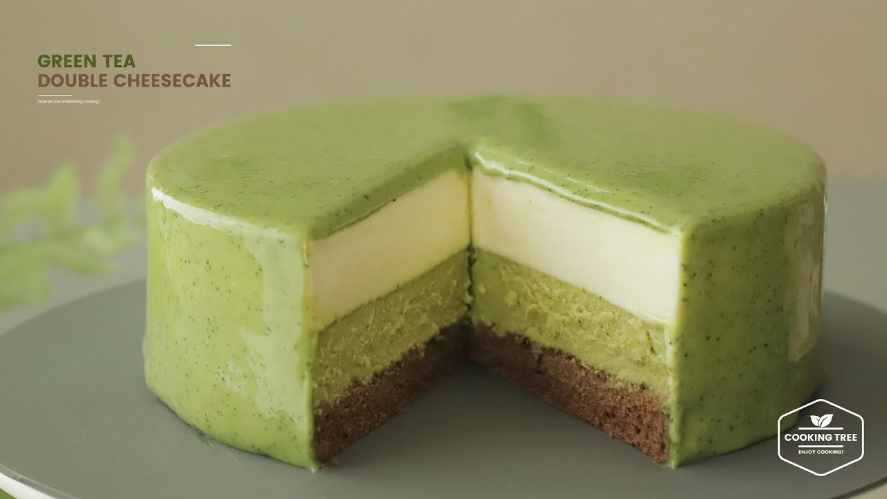 녹차 더블 치즈케이크 만들기 : Green tea(Matcha) Double Cheesecake Recipe | Cooking tree