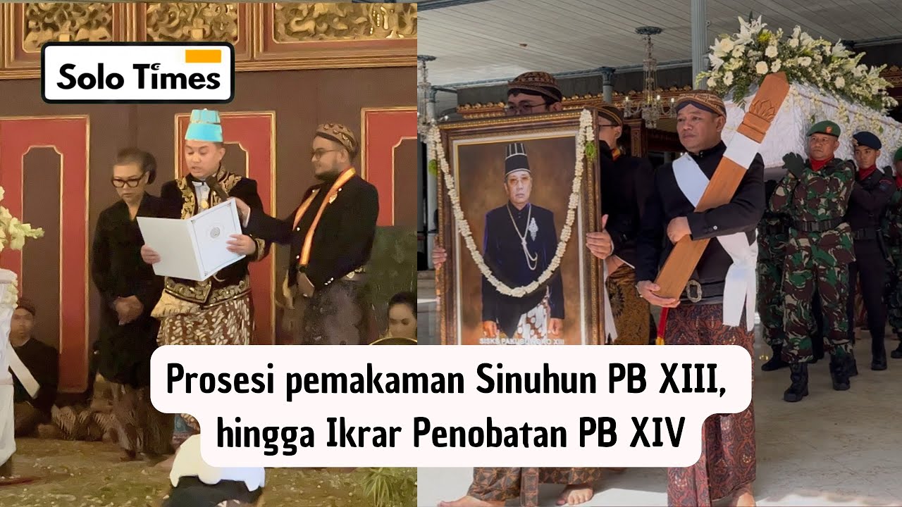 Isak Tangis hingga Pernyataan Penganti Raja, Warnai Prosesi Pemakaman Sinuhun PB XIII