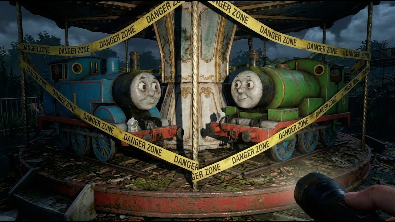 Exploring a Lost Cartoon Train Park | Why It Was Left Behind