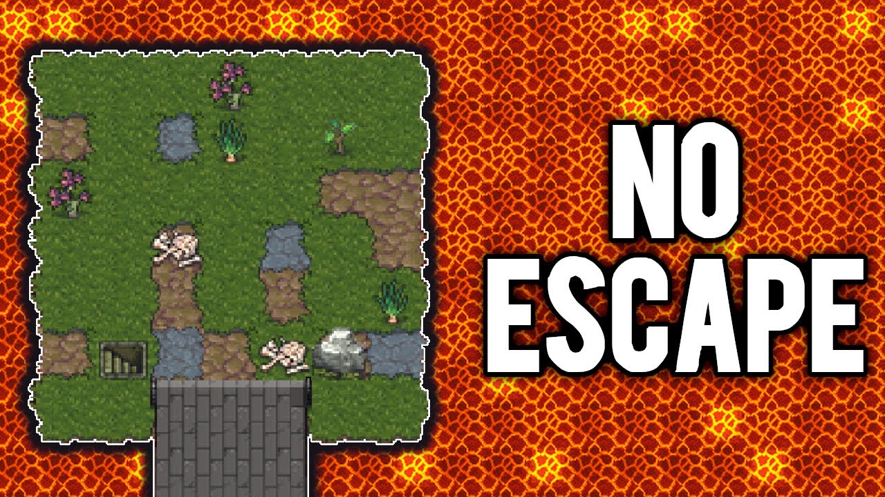 Settling a 7x7 Volcano Pillar in Dwarf Fortress