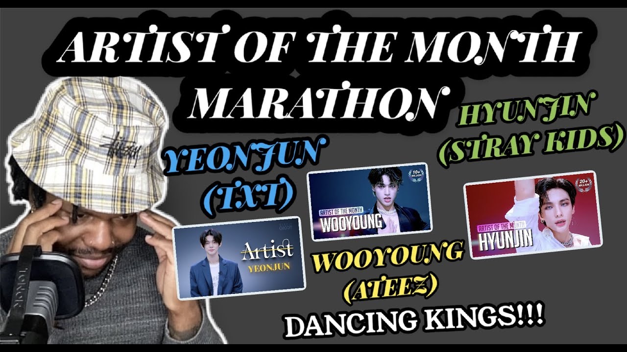 4TH GEN STARS!! | AOTM PERFORMANCES - TXT YEONJUN, ATEEZ WOOYOUNG, STRAY KIDS HYUNJIN (REACTION)