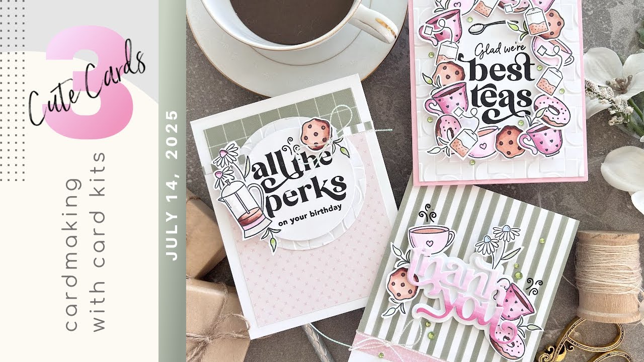 Step-by-Step Card Making with the Simon Says Stamp August 2025 Card Kit | Unboxing, plus 3 Cards