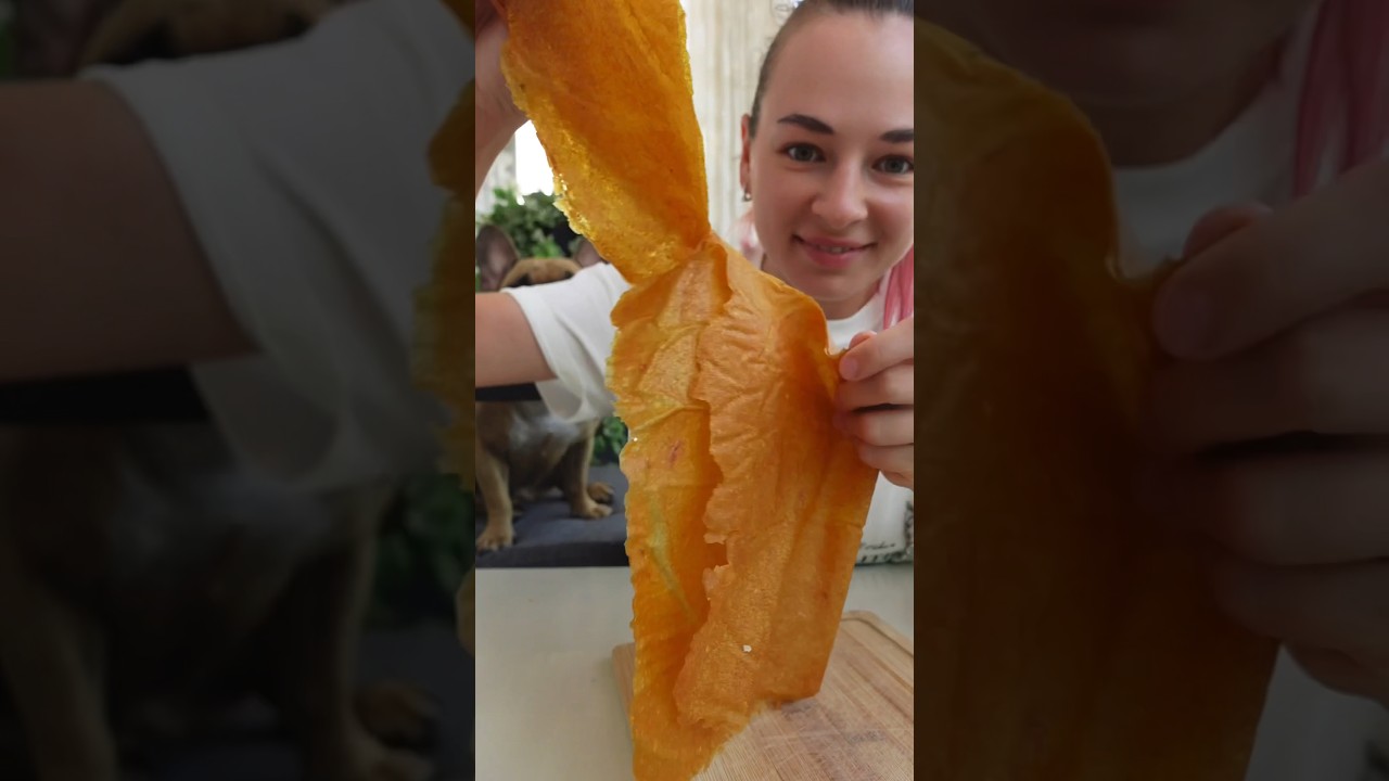 Peach Fruit Leather 🍑 #healthyrecipes #peaches