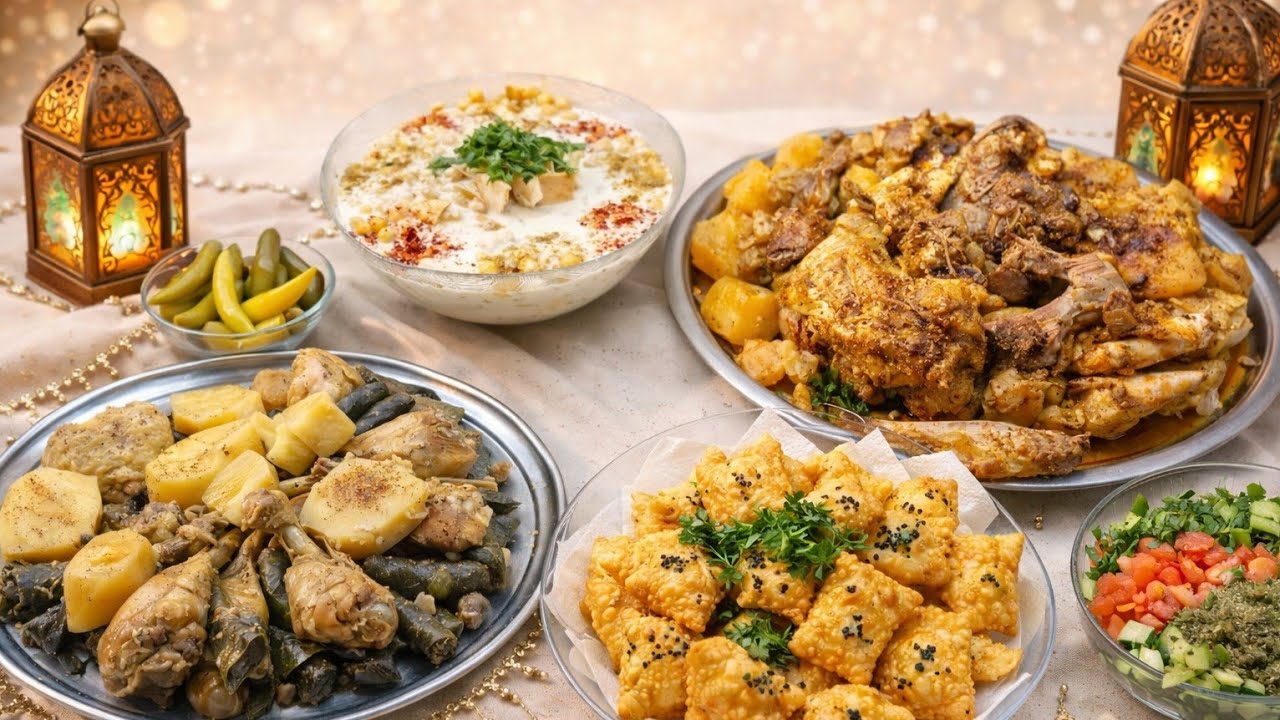 🌙 إفطار أول يوم رمضان | يبرق ومحاشي وبرك وفتة ملكية 😍🍽️