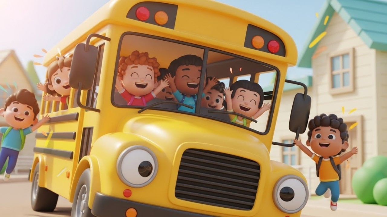Школьный автобус поет утреннюю песню 🚌🎶 | Мультфильм для детей и весёлые приключения