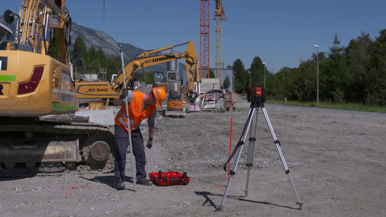 HOW TO set dual-grade slopes with the Hilti PR 300-HV2S dual-grade rotating laser level