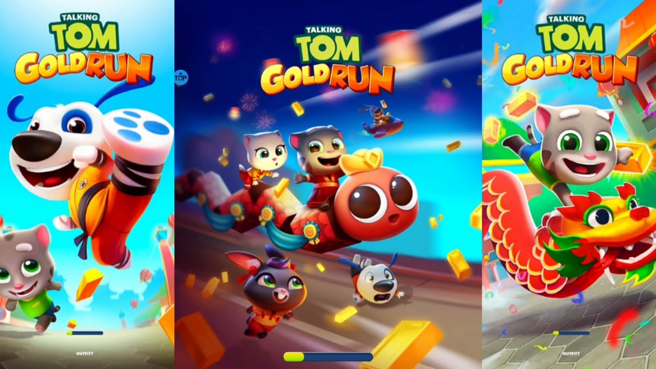 Talking Tom Gold Run Lunar New Year 2016 & 2020 & 2024 - Neon Angela vs Talking Becca