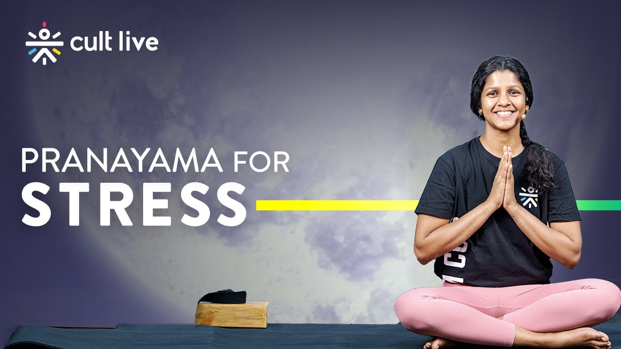 Pranayama for Stress Relief | Calm Your Mind with Yoga at Home | cult fit | @cult.official