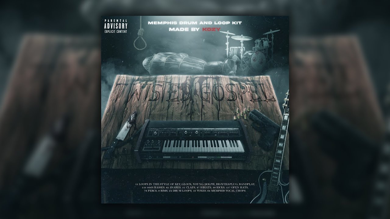 Memphis Drum Kit + Loop Kit 2023 (Key Glock, Young Dolph, 21 Savage, BigXthaPlug) "Twisted Gospel"