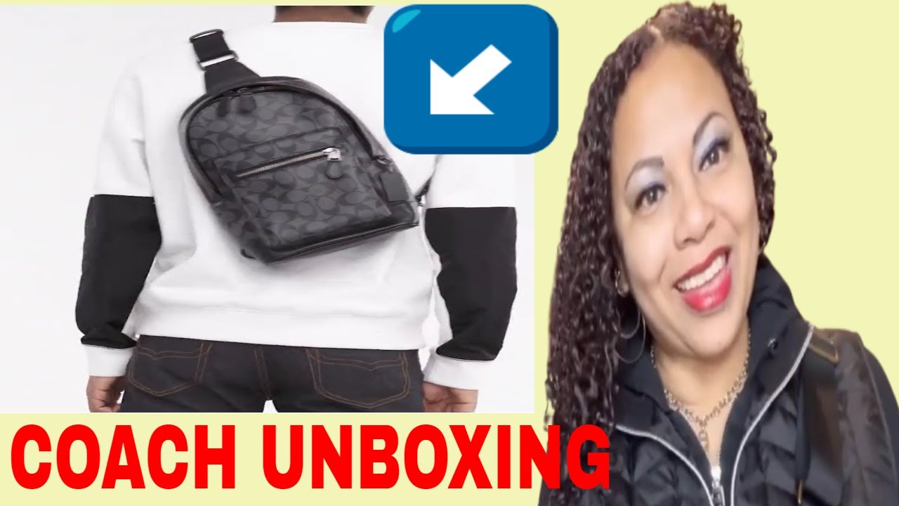 Coach West Pack in Signature Canvas UNBOXING BAG BACKPACK | Coach Citysole Runner In Signature Black