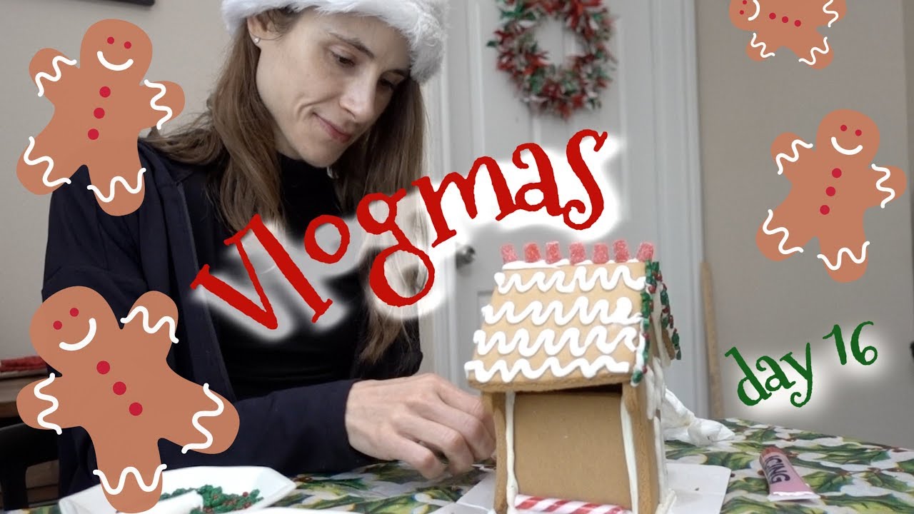 VLOGMAS DAY 16: GINGERBREAD HOUSE & COLD CREAM| DR DRAY