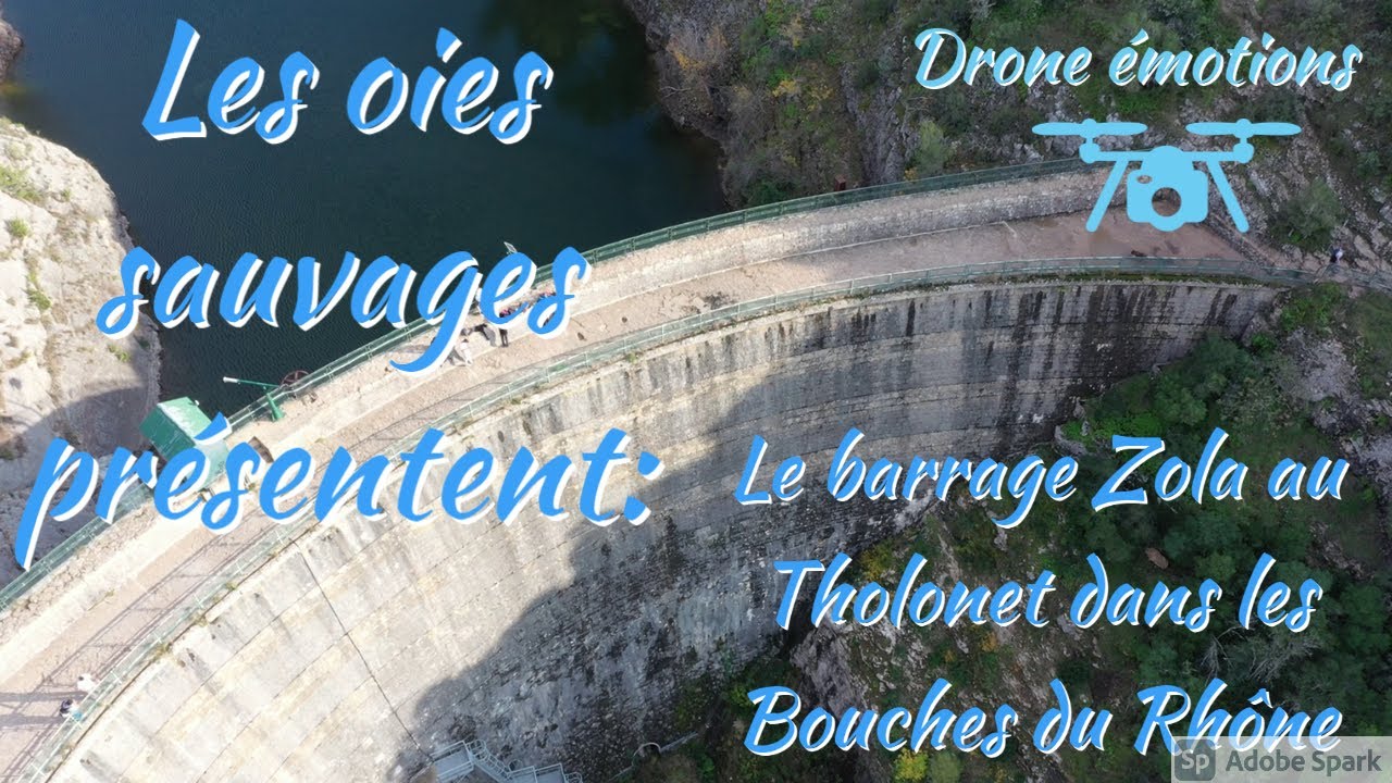 Le barrage Zola au Tholonet dans les Bouches du Rhône