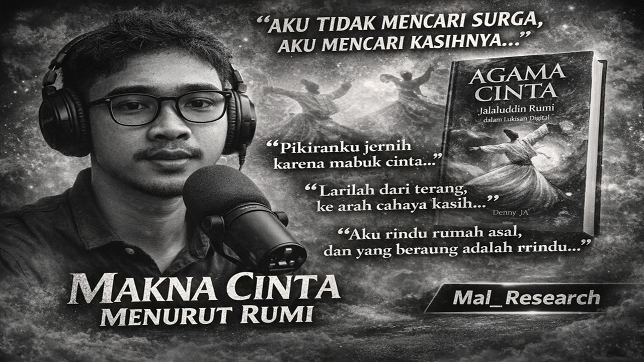 Makna Cinta Menurut Rumi, Lebih Dalam dari Sekadar Agama