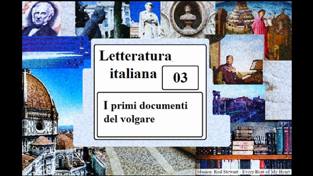 Letteratura italiana - Le prime testimonianze del volgare