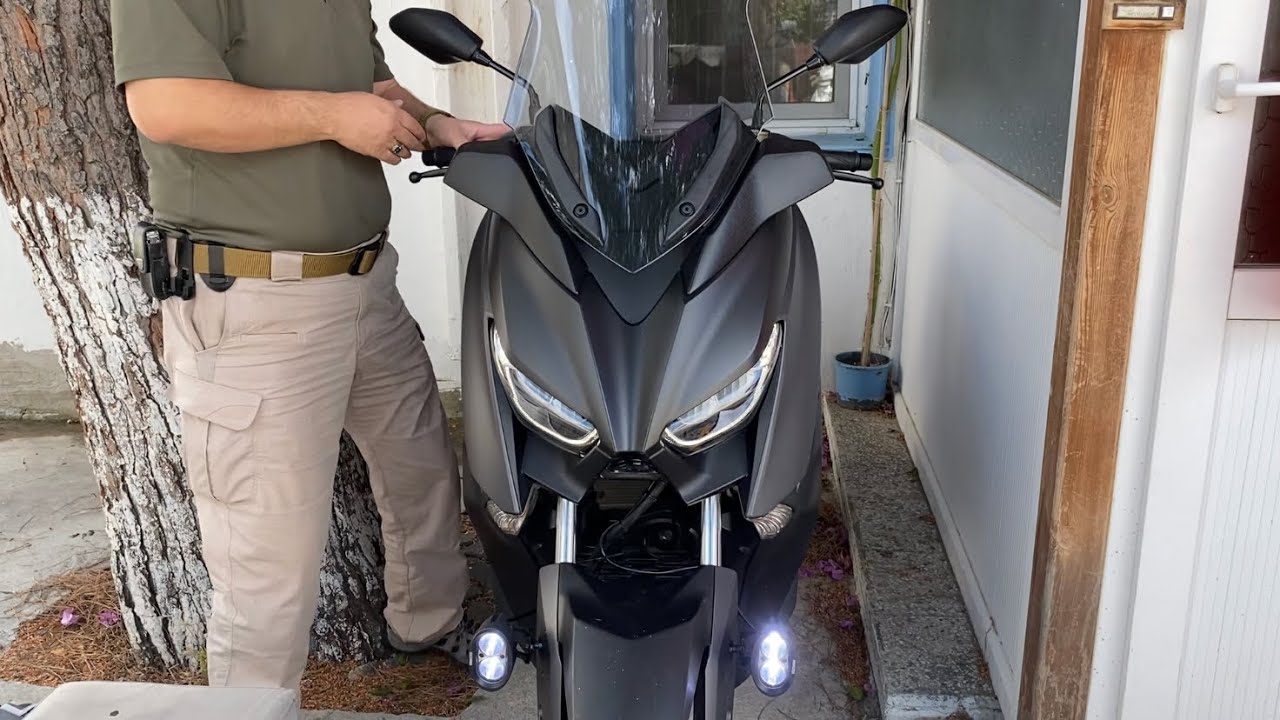 Yamaha xmax motosiklet sis gündüz farı montaj bağlantısı nasıl yapılır