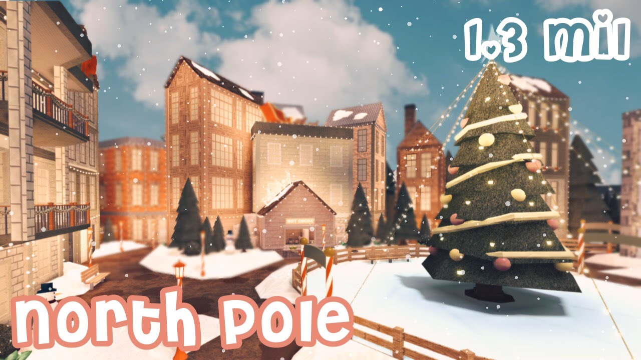 North Pole SpeedBuild [ ROBLOX BLOXBURG ] + tour