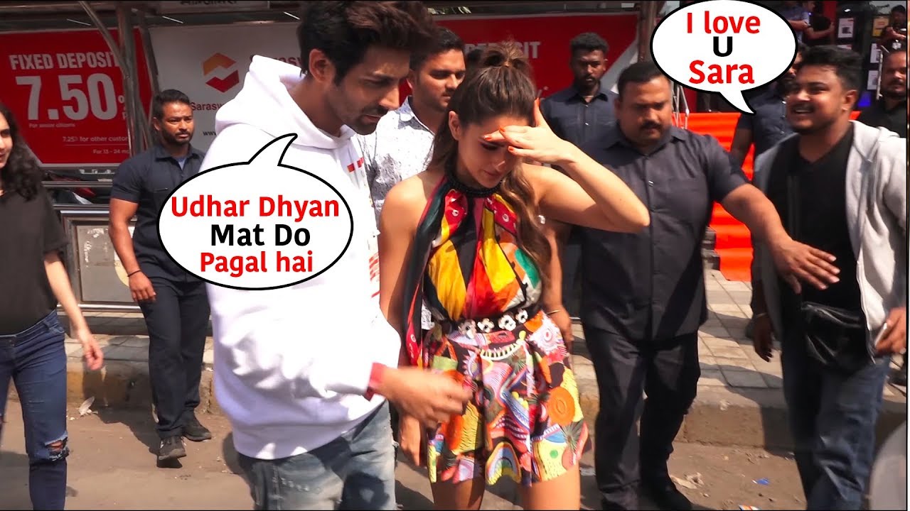 Sara Ali Khan IRRITATE  From Her Fans At public Place With Kartik Aryaan | Love Aaj Kal 2