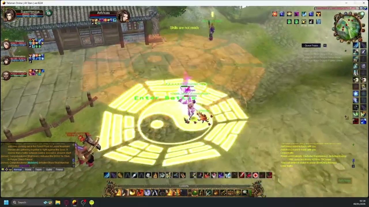 Talisman online 3v3 in ssc #1#1 pcp 2x acc 1 dr set wizz 5/6 vs 3x dr set#1