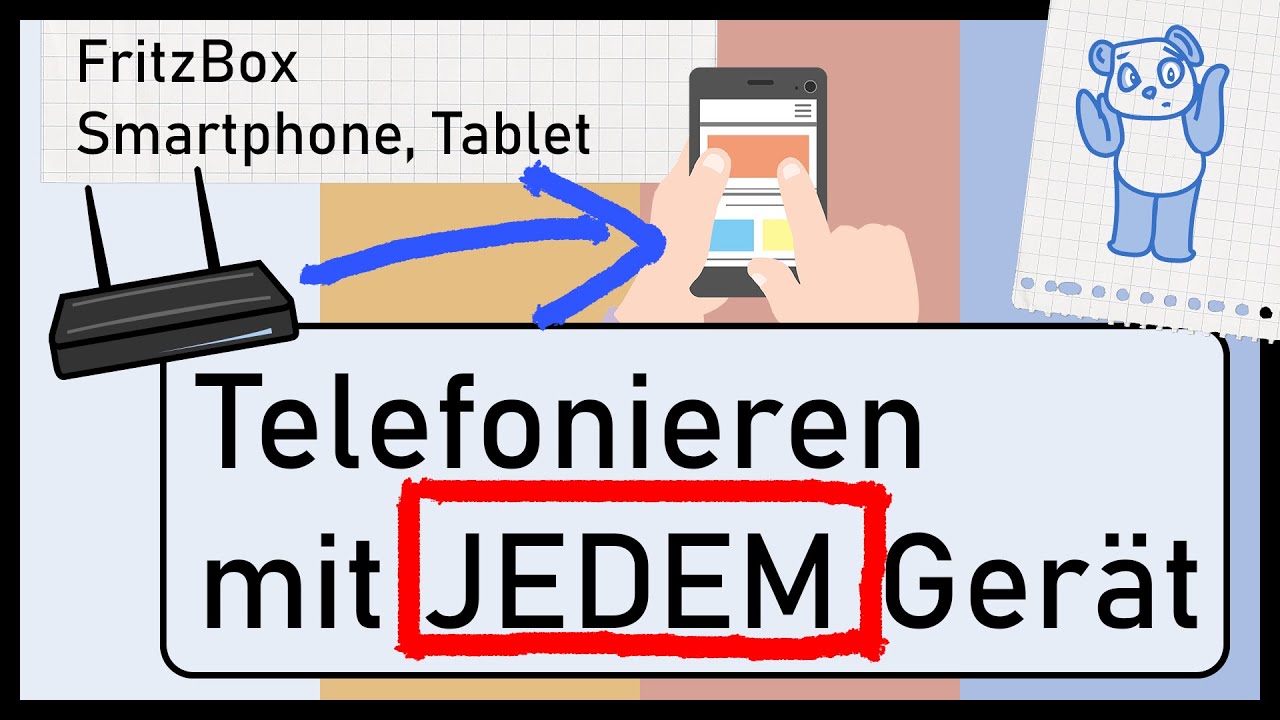 Mit Tablet und Smartphone Telefonieren über die Fritzbox | DerErklaerbaer