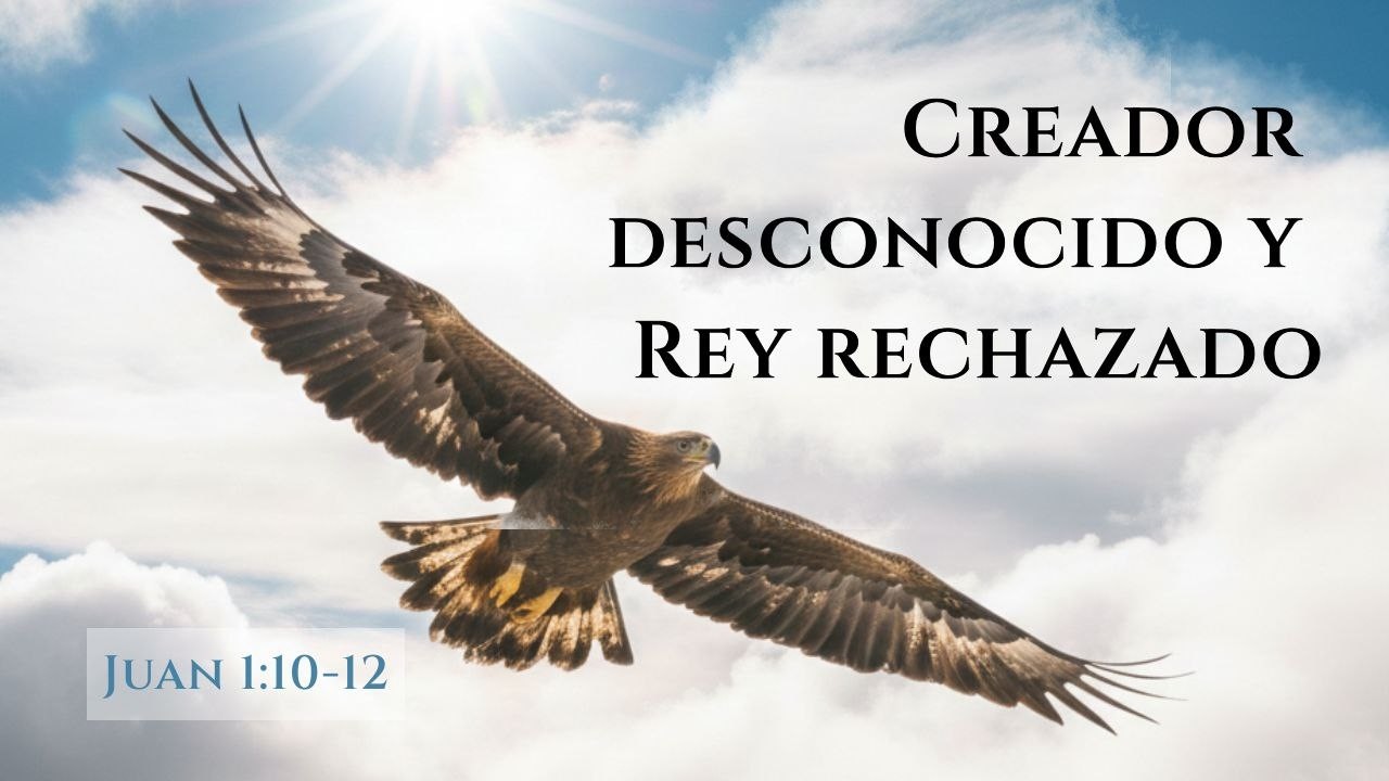 Juan  1:10-12, Creador desconocido y Rey rechazado