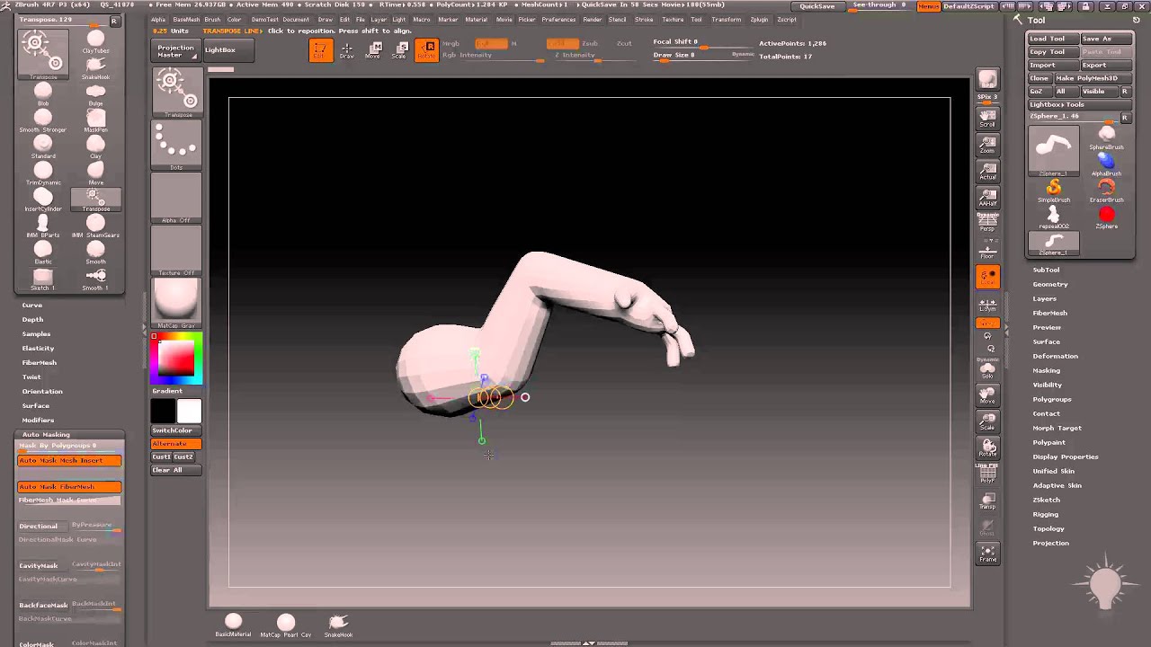 017 Base Mesh Creation Zsphere Basics
