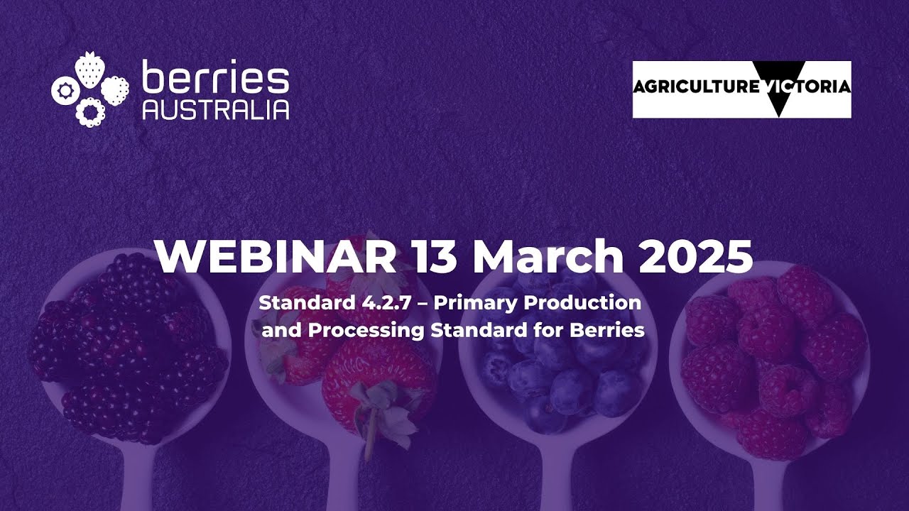 Webinar: Primary Production and Processing Standards Implementation in Victoria 13 March 2025