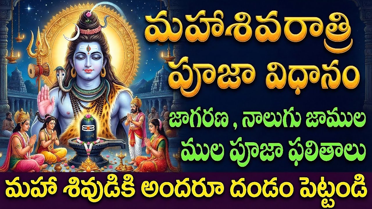 మహా శివరాత్రి పూజ ఎలా చేయాలి ? | MahaShivaratri Pooja Vidhanam 2026 |   Shivaratri Fasting & Jagaran