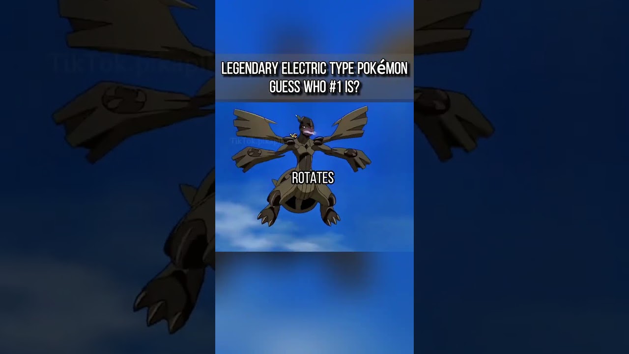 Legendary Electric type Pok&eacute;mon, guess who #1 is?