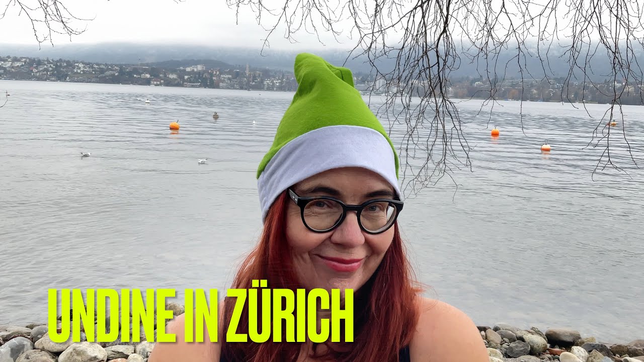 Eisbaden/Winterschwimmen in Zürich, Schweiz/Weihnachten im Zürichsee/Weihnachtsmärkte in Zürich