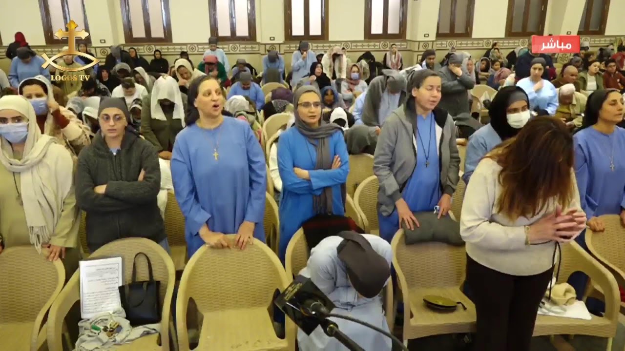 قداس عيد الصليب من كنيسة الصليب بدير القديسة العذراء مريم بجبل درنكة أسيوط 19 مارس 2026