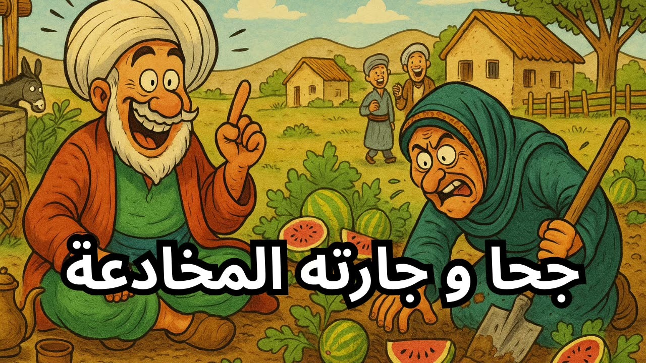 قصة جحا و جارته المخادعة، قصص جحا قبل النوم ، ضع السماعات و استمع