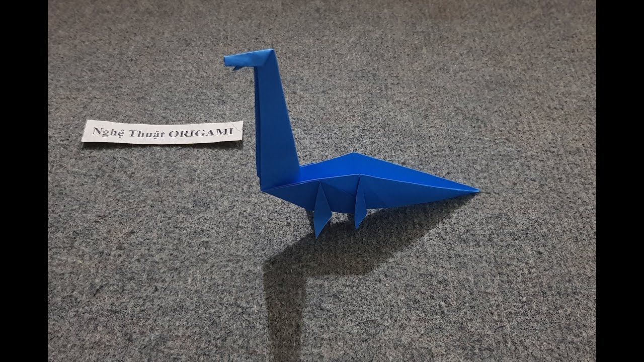 ORIGAMI - Hướng dẫn cách gấp con Khủng Long Titanosaurus || Paper Dinosaur