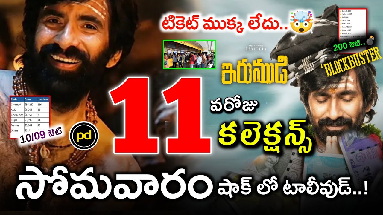 11th Day Irumudi Movie Collections / Ravi Teja Irumudi Movie Collections / Irumudi Movie collections