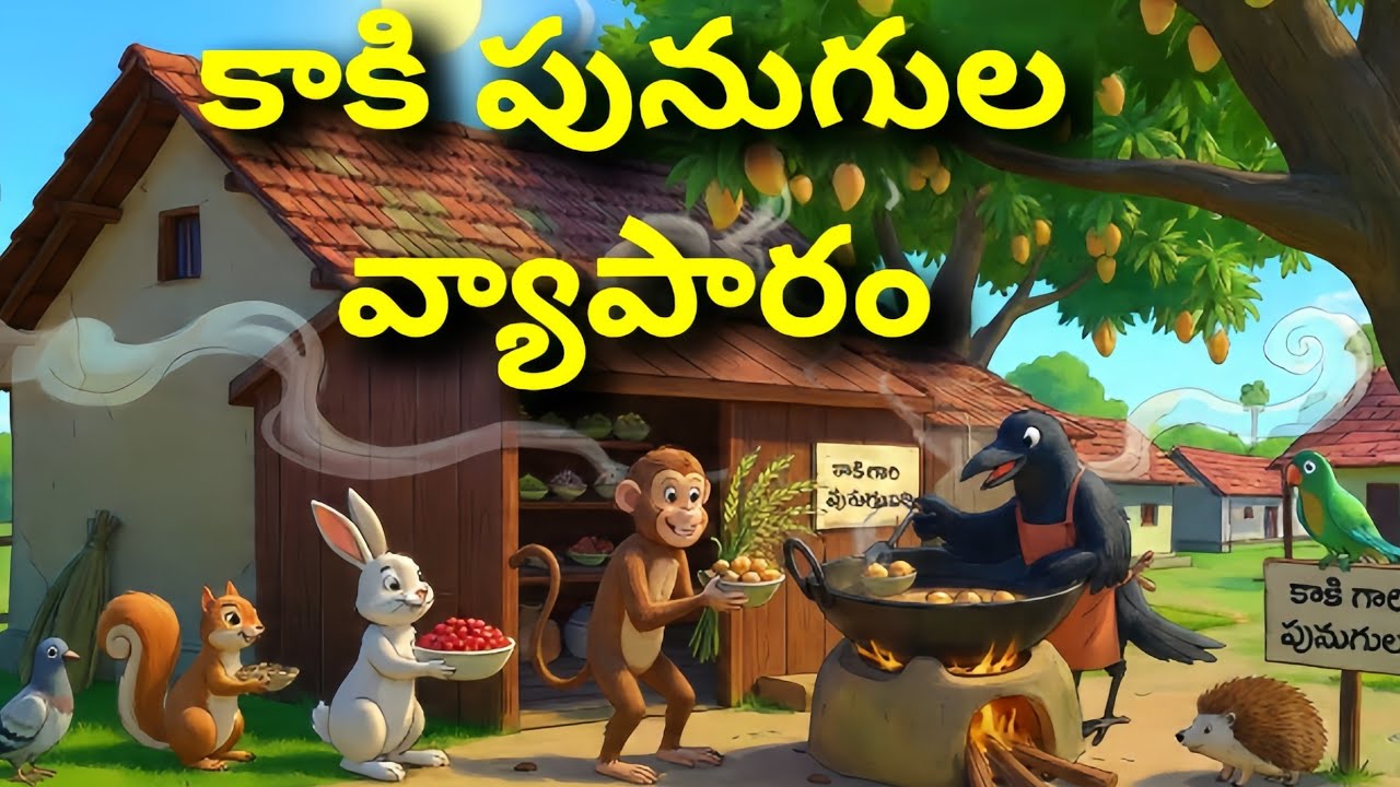 Telugu Stories - కాకి పునుగుల వ్యాపారం - Stories in Telugu - Neethikathalu - Telugu kathalu