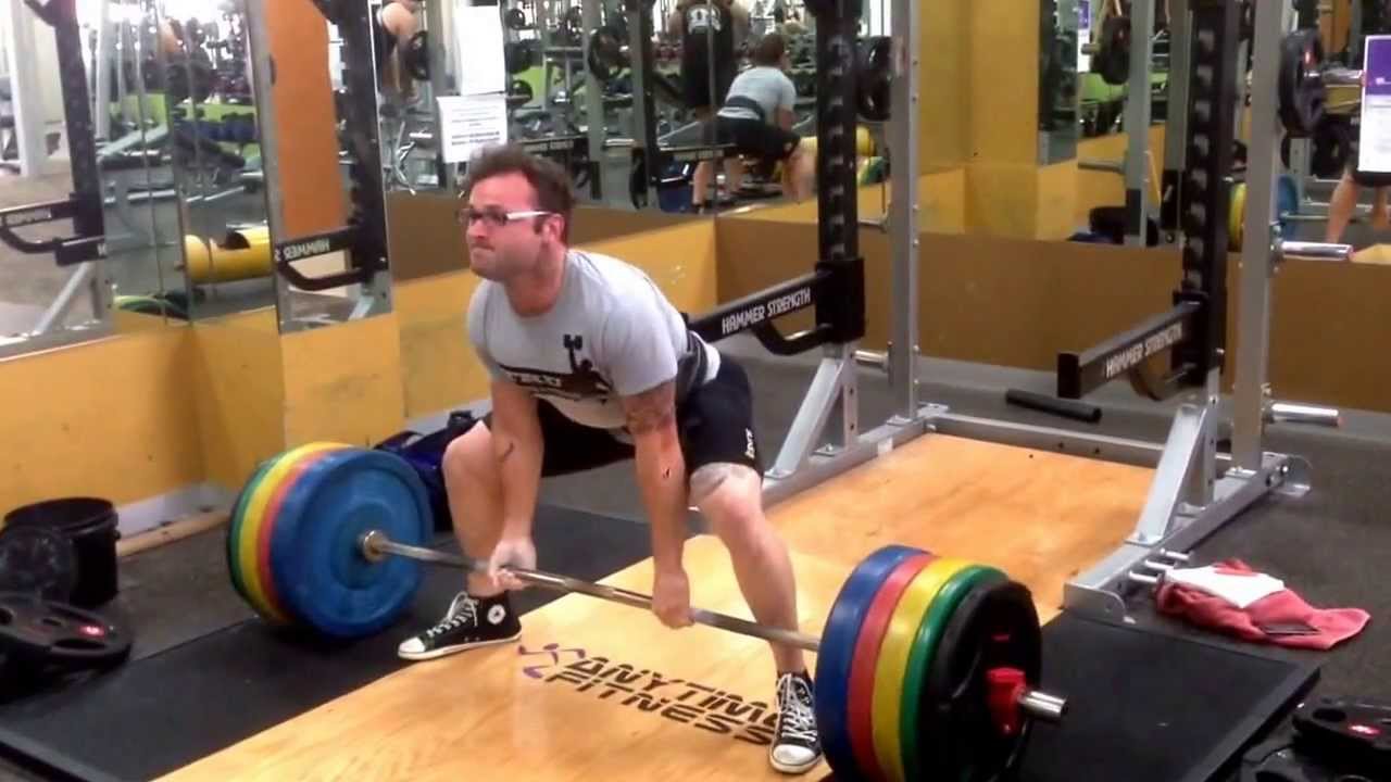 Pat pulling 200kg for 11 reps